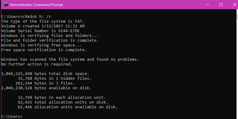 Now, allow the Windows to complete the task and as soon as it finishes, it will show the result with a list of repairing files.