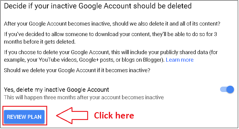 What happens to a deceased user’s account on Google?