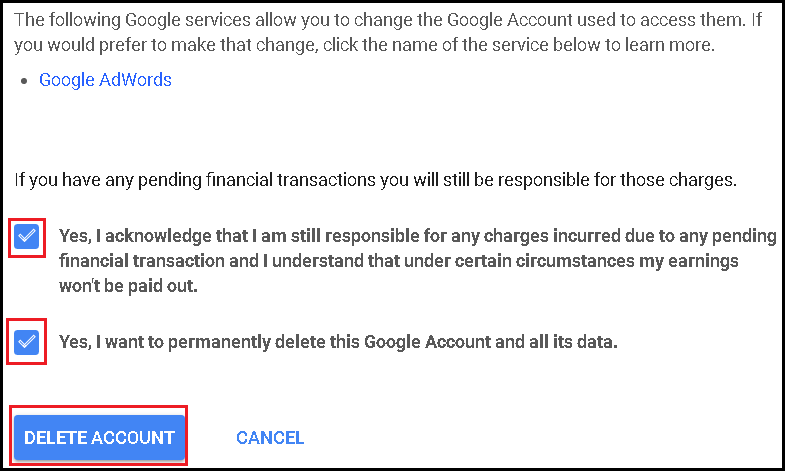What happens to a deceased user’s account on Google?