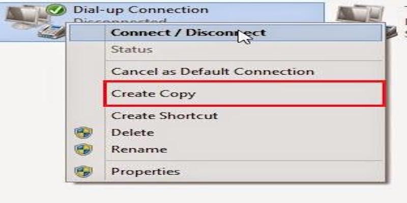 select Create Copy option