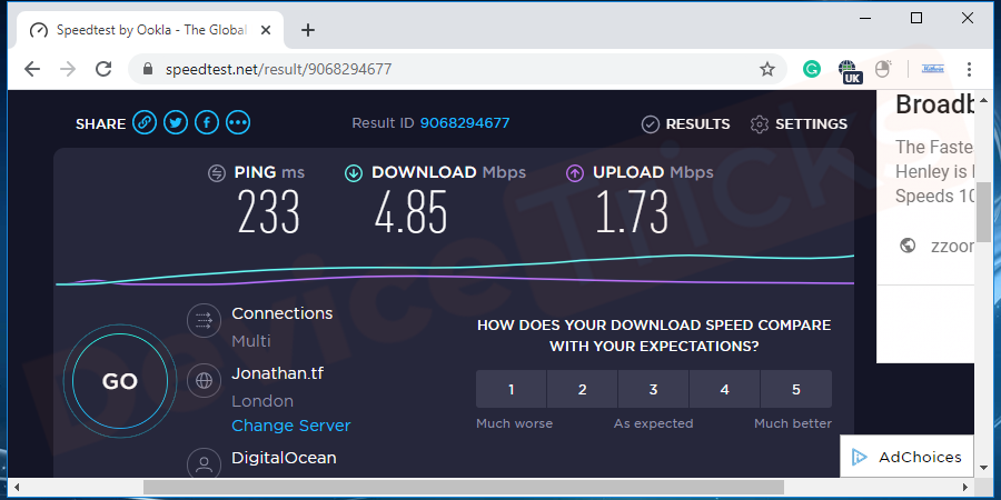 Check Internet Connection Speed