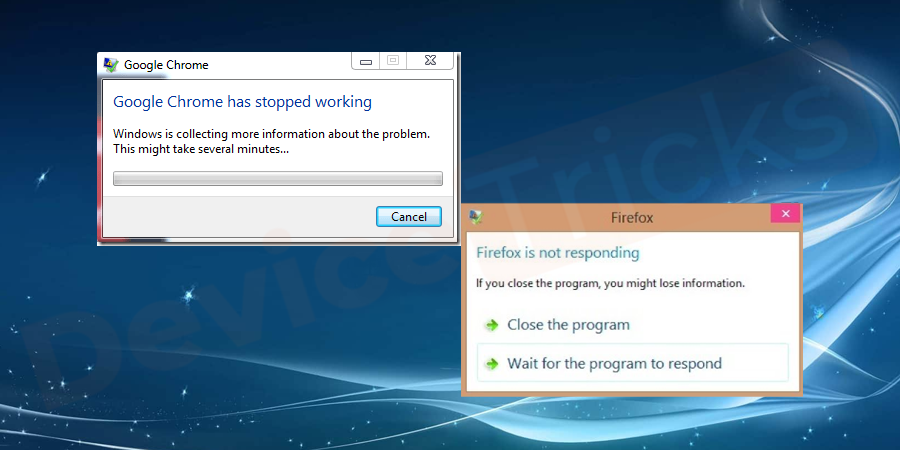 Ensure the browser is working properly