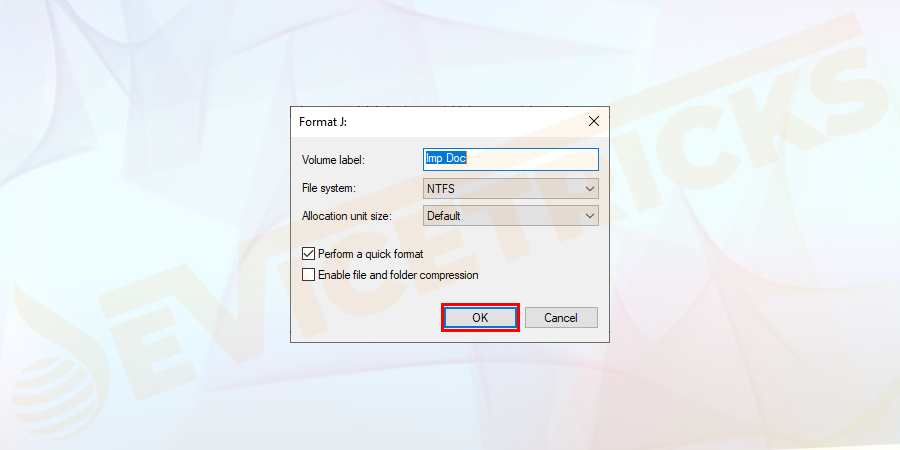A new pop-up will appear on the screen and will seek the permission, click on the ‘OK’ button.