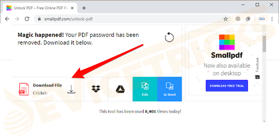 download the unlocked PDF file directly