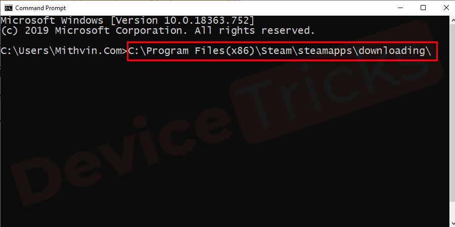 Your system will in Safe Mode, then navigate to the Steam directory and enter the Downloading directory. Otherwise, you can directly access this location using command prompt or manual (C:\ProgramFiles(x86)\Steam\steamapps\downloading\).