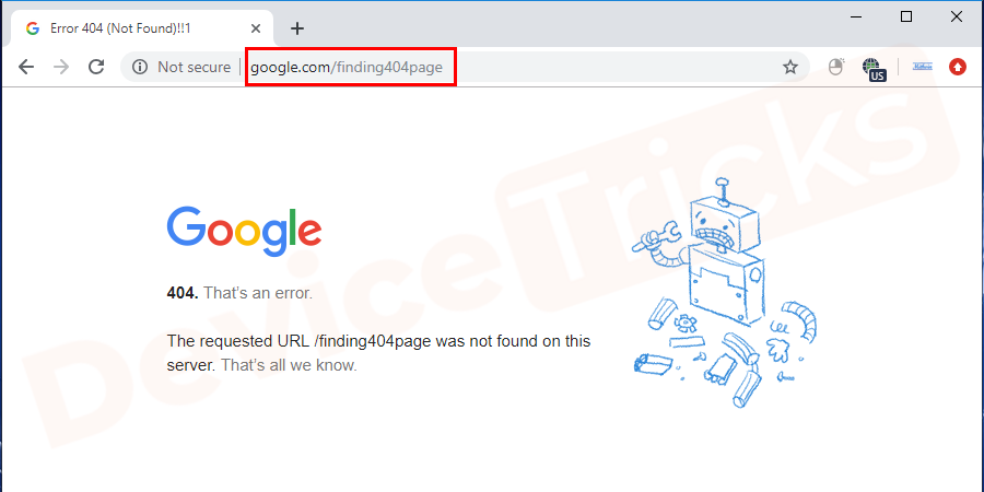 How To Fix The 404 Page Not Found Error Device Tricks