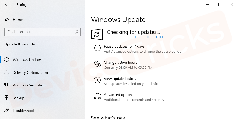 Now you relax and allow the Windows to scan the pending jobs to be done.