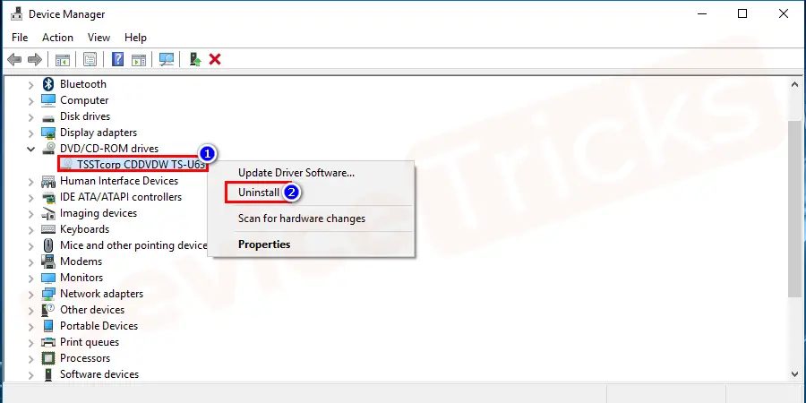Find out the specific device that is not ready. Just right-click that device and select Uninstall.