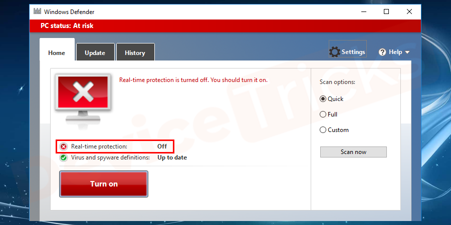 Disable Windows Protection from there for some time.