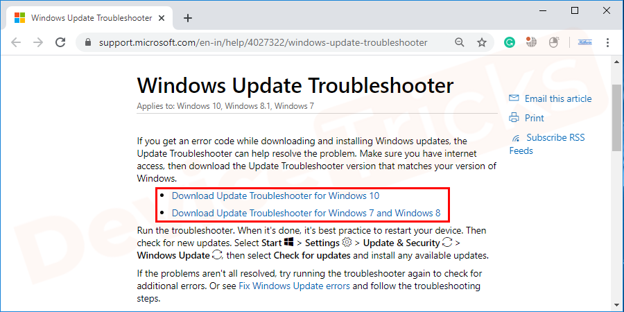 From Microsoft download the Windows Update troubleshooter.