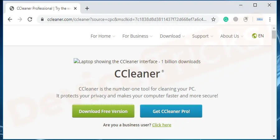 Cleanup REGISTRY using CCleaner to Fix Err_Connection_Reset in Chrome