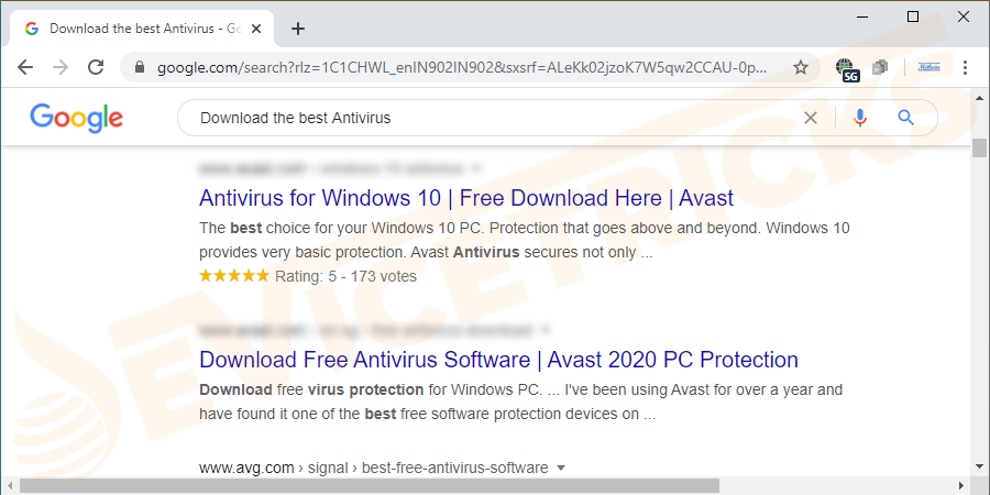 Go online and download antivirus from your browser search.