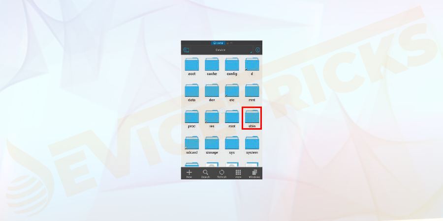 Go back to the system option but this time select xbin.