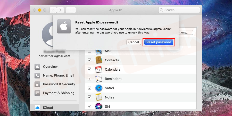 To reset it using two-factor authentication