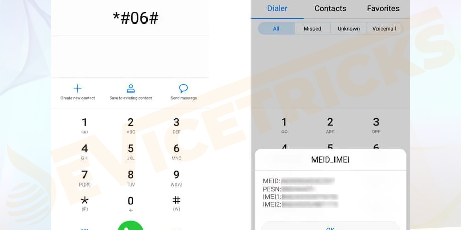Now, enter the IMEI number of your lost Android phone and tap on track. A small window with the list of places of location will appear which indicated the proximity of your phone.