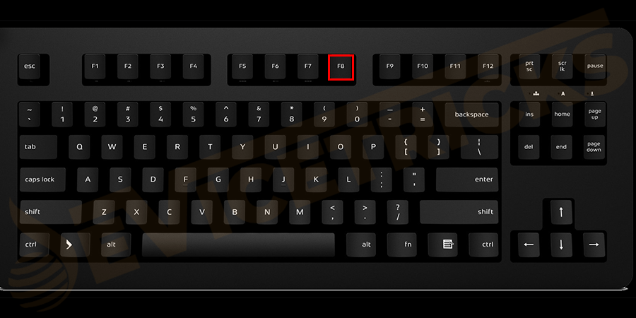 Reboot your PC. Make sure to press the F8 key before the Windows logo appears.