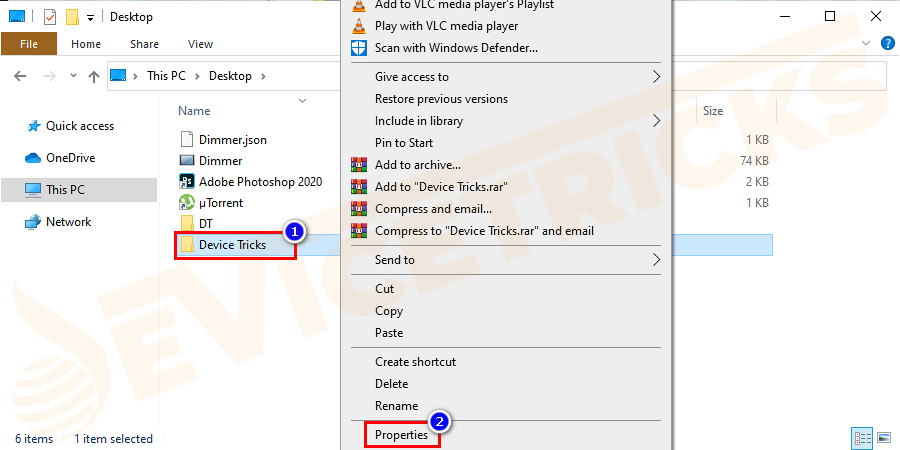 Right-click the file and click on properties.