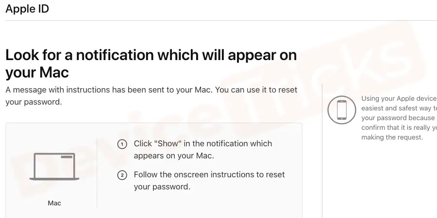 Click "Show" in the notification which appears on your Mac.