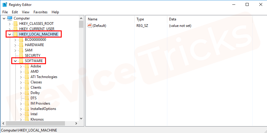 Go to “HKEY_LOCAL_MACHINE\SOFTWARE\Microsoft\Windows NT\CurrentVersion\Windows”  open the path as mentioned below steps