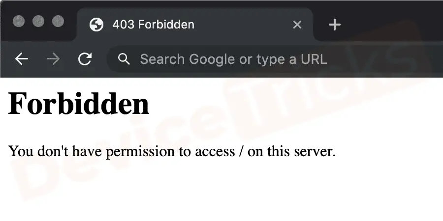 What is a Forbidden 403 Error