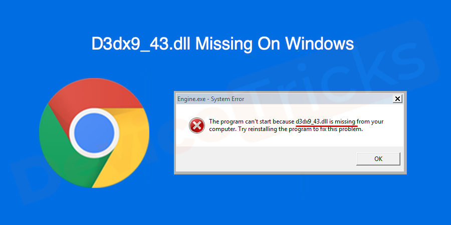 How to Fix D3dx9_43.dll Missing or Not Found Error on Windows?