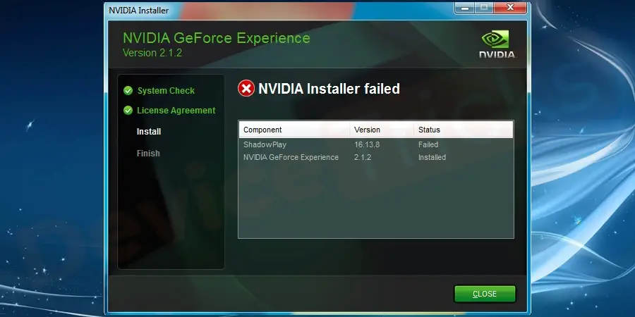 How to Fix Geforce ShadowPlay Install Failed or ShadowPlay not recording/not working Issue ?