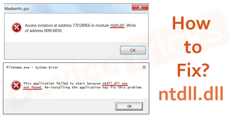 How to Fix ntdll.dll Crash Error on Windows?