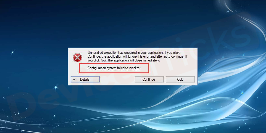 How to Fix Configuration System Failed to Initialize Error on Windows 10 ?