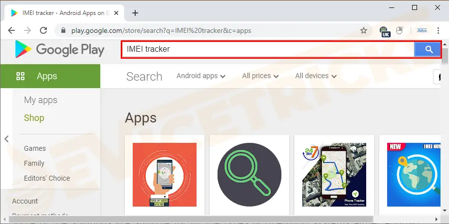 Initially search for IMEI tracker in Google play or directly search for antitheft app & IMEI tracker all phone location on your smartphone.