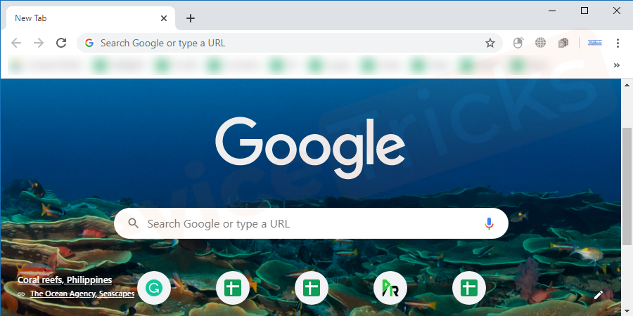 First of all, you need to open the Chrome browser on your computer.