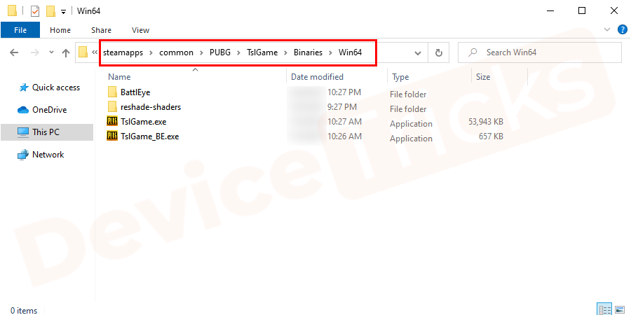 Further, move to the ‘Binaries’ folder, and inside that, you will get ‘Win64’ click on it.