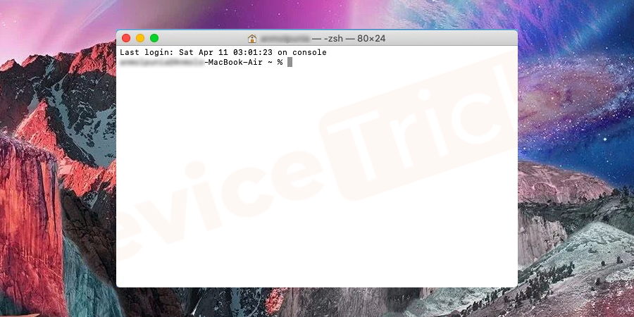 Go to Utilities and click on Terminal.