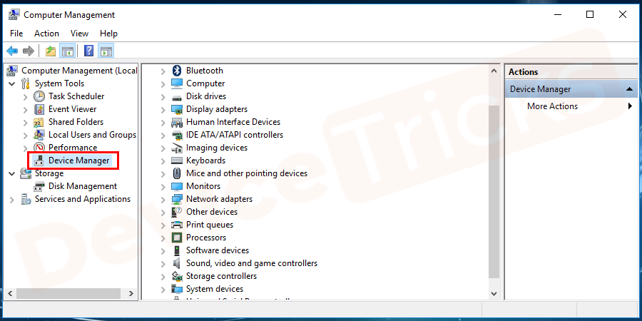 Choose Device Manager