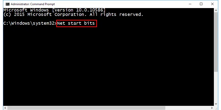 net start bits
