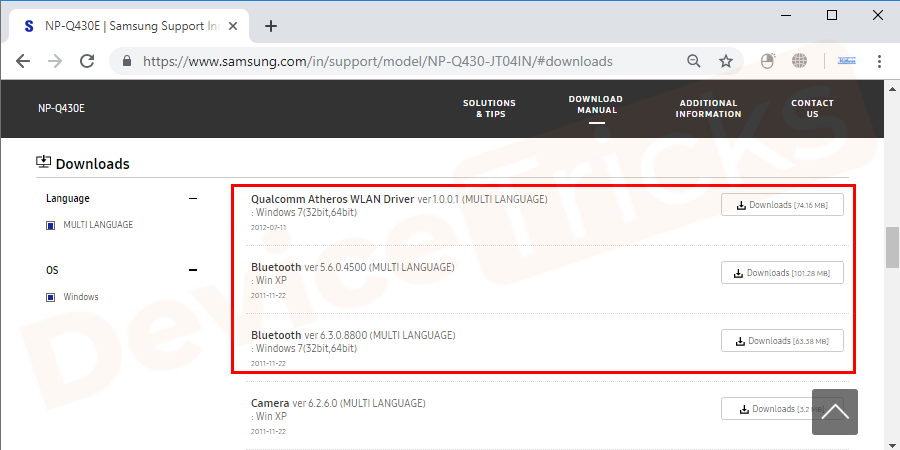 Search and go to your manufacturer’s official website. Go to drivers and check for the latest version for your device.