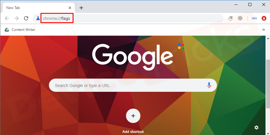Open Google Chrome browser, start typing chrome://flags in the address bar and hit enter.