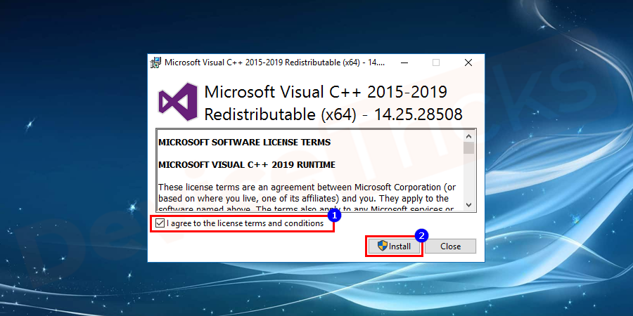 Open the package file and give appropriate permissions to start the installation.