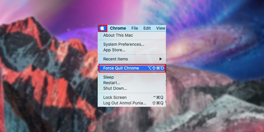 Open the Apple Menu and select Force Quit Finder.
