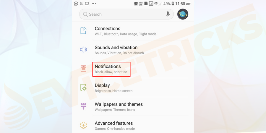 Open the Settings app, and head to the Apps & Notifications menu.