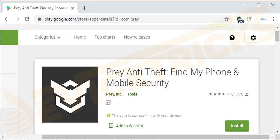 Prey anti-theft