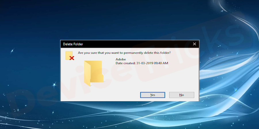 find the folder of the application which is causing issues and delete it.