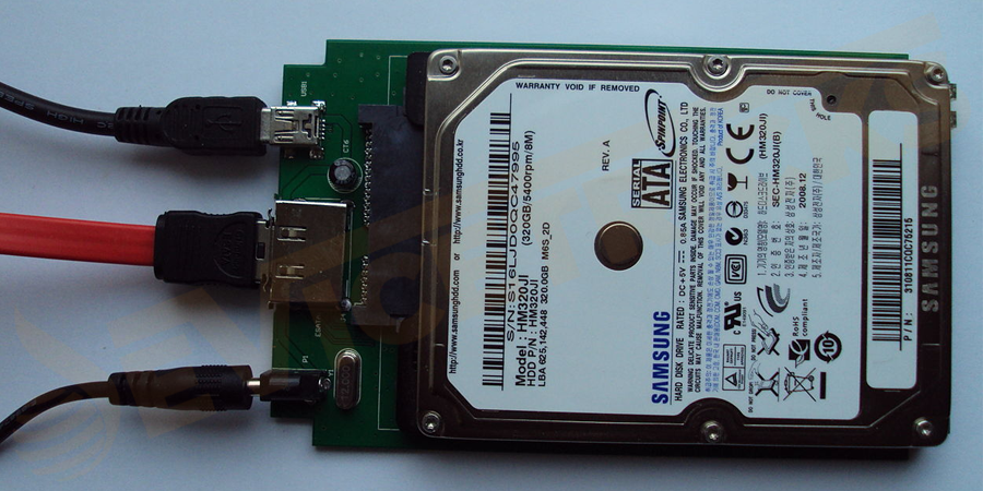 Remove the power cable of the hard disk not getting detected.