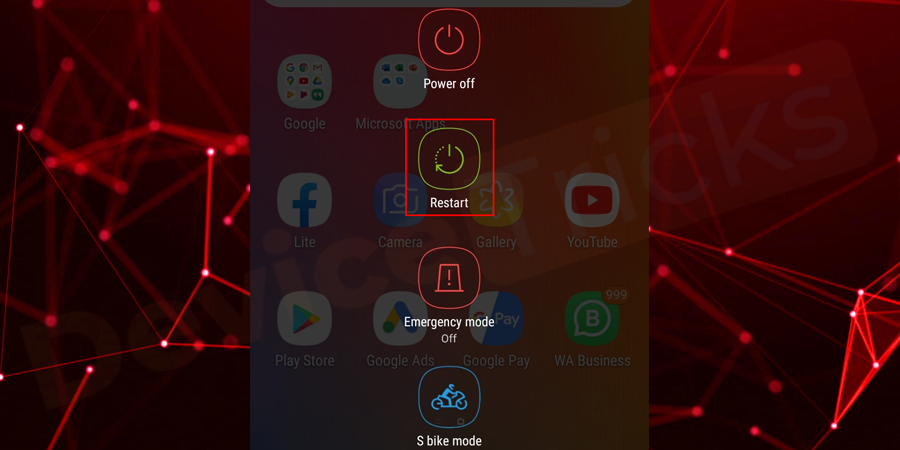 Now, restart your phone and thereafter, update prompt will appear on your screen and your job is to follow the instruction to update Google Play Service.