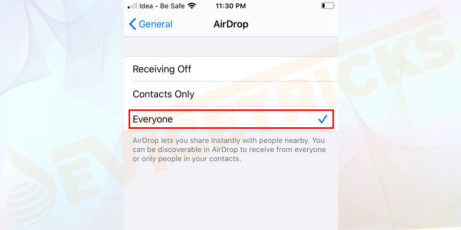 Click on the arrow next to Allow Me to Be Discovered By at the bottom of the screen and select Everyone from the drop-down menu.