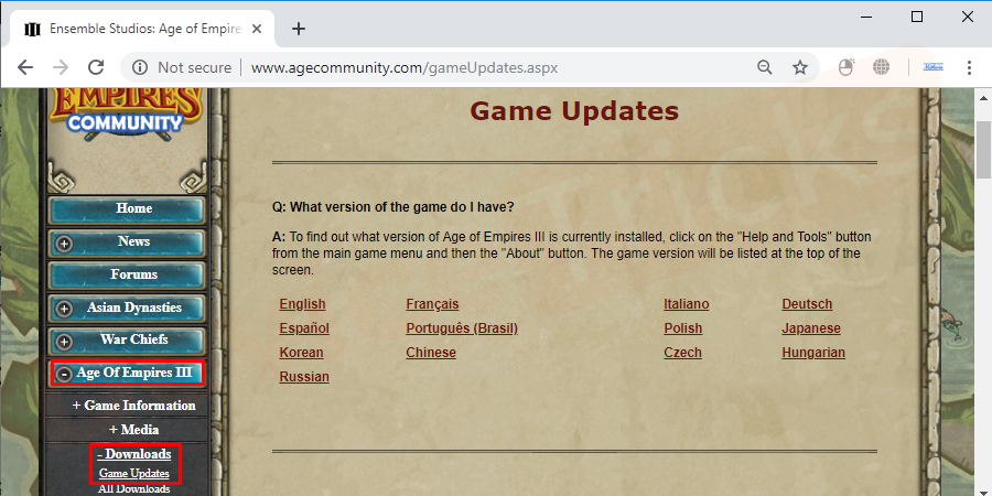 age of empires 3 failed to initialize