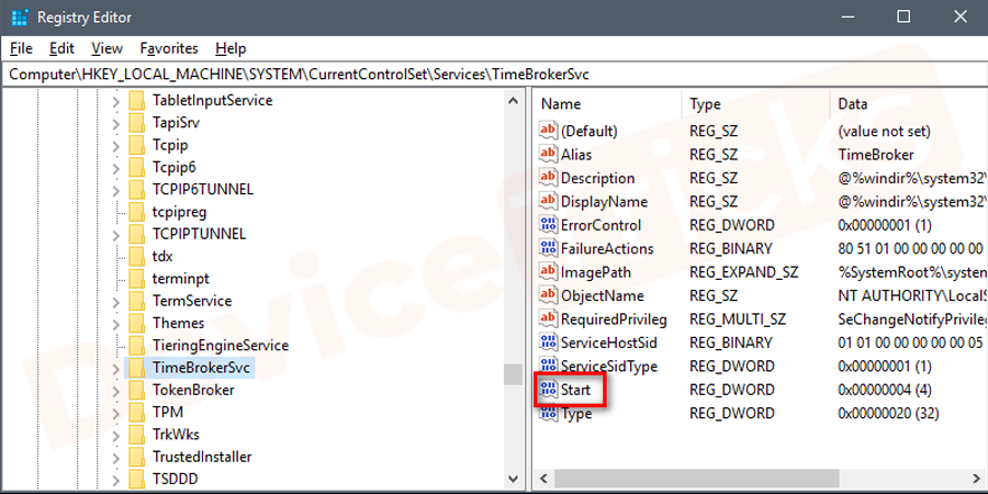 select the ‘Start’ file
