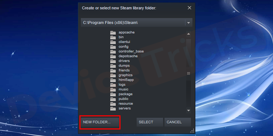 Now choose a folder on your SSD where you want to save your PUBG files. Or you can create a new folder in the SSD and name it as you wish.