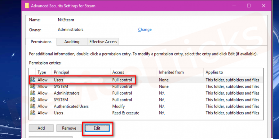 However, if you have not provided then select the first column and then click on the ‘Edit’ button.