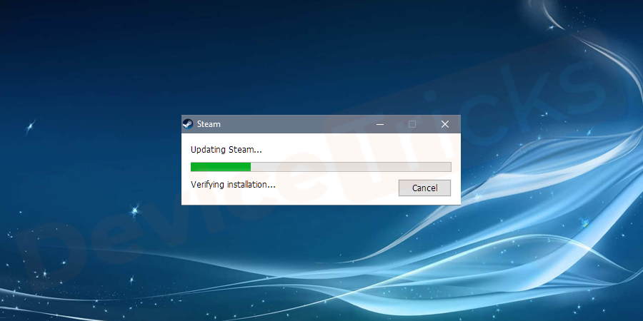 Restart Steam Application