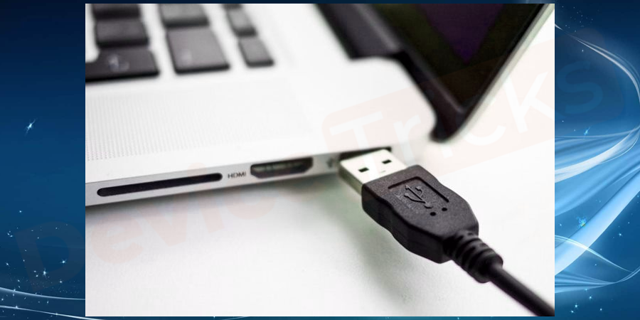 Unplug and plug in the device